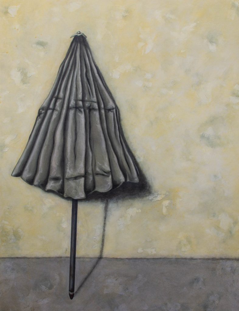 Ripenso alle carezze delle onde, 2018, olio su tela, 110x85